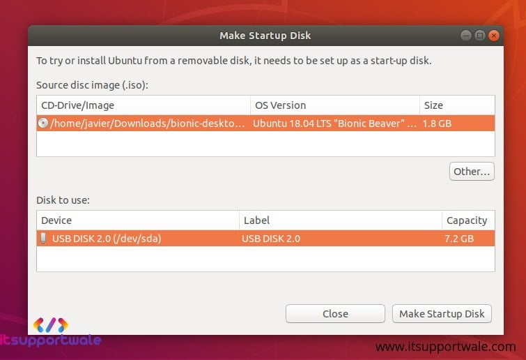 Fremragende hulkende Visne How to make Bootable USB Disk in Ubuntu - isw blog