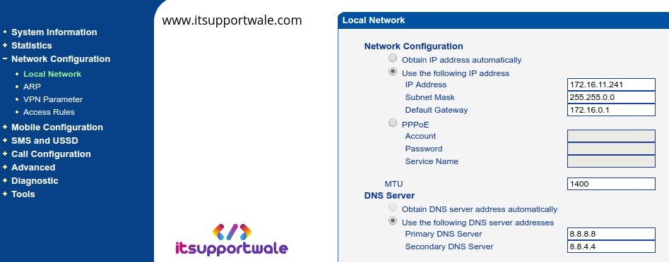 Dinstar-gsm-gateway-network-config