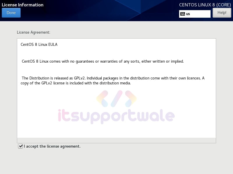 accept-license-centos-8-isntall