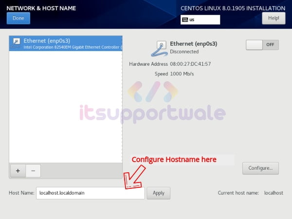 configure-network-hostname-centos-8-installation