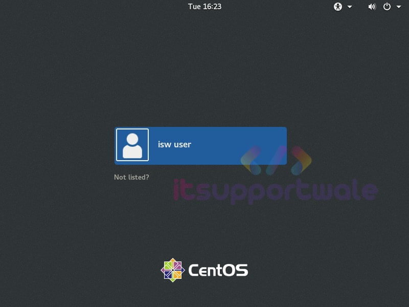 login-centos-8-install