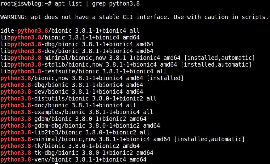 verify-python-package-list