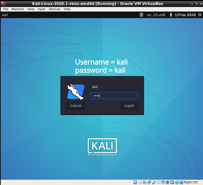 kali-2020.1-login-screen