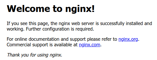 nginx-welcome-page