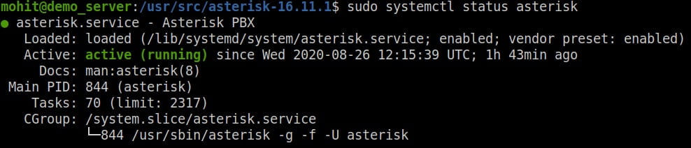 asterisk-16-service-status-check