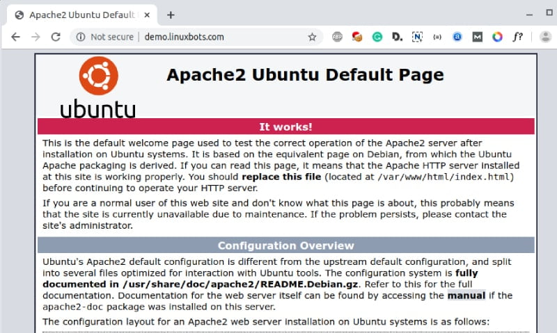 Verify-apache-installation