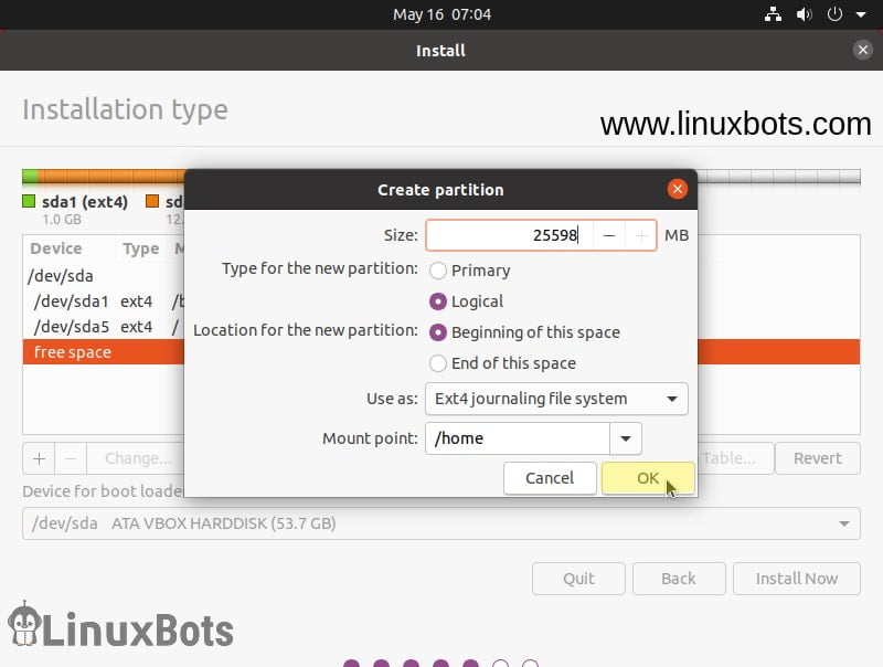 home-partition-in-ubuntu-20.04-lts