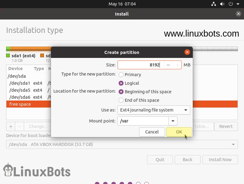 var-partition-in-ubuntu-20.04-lts