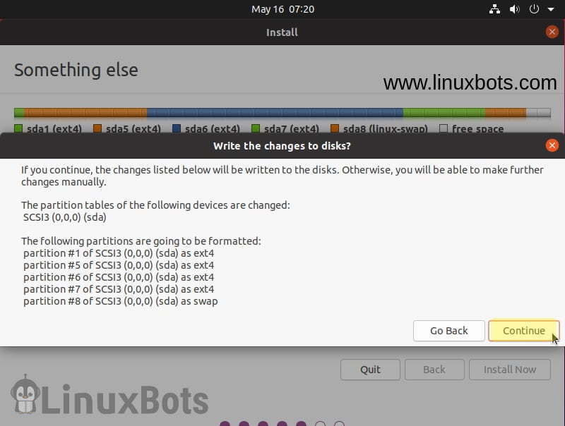 write-changes-to-disk-in-ubuntu-20.04-installation